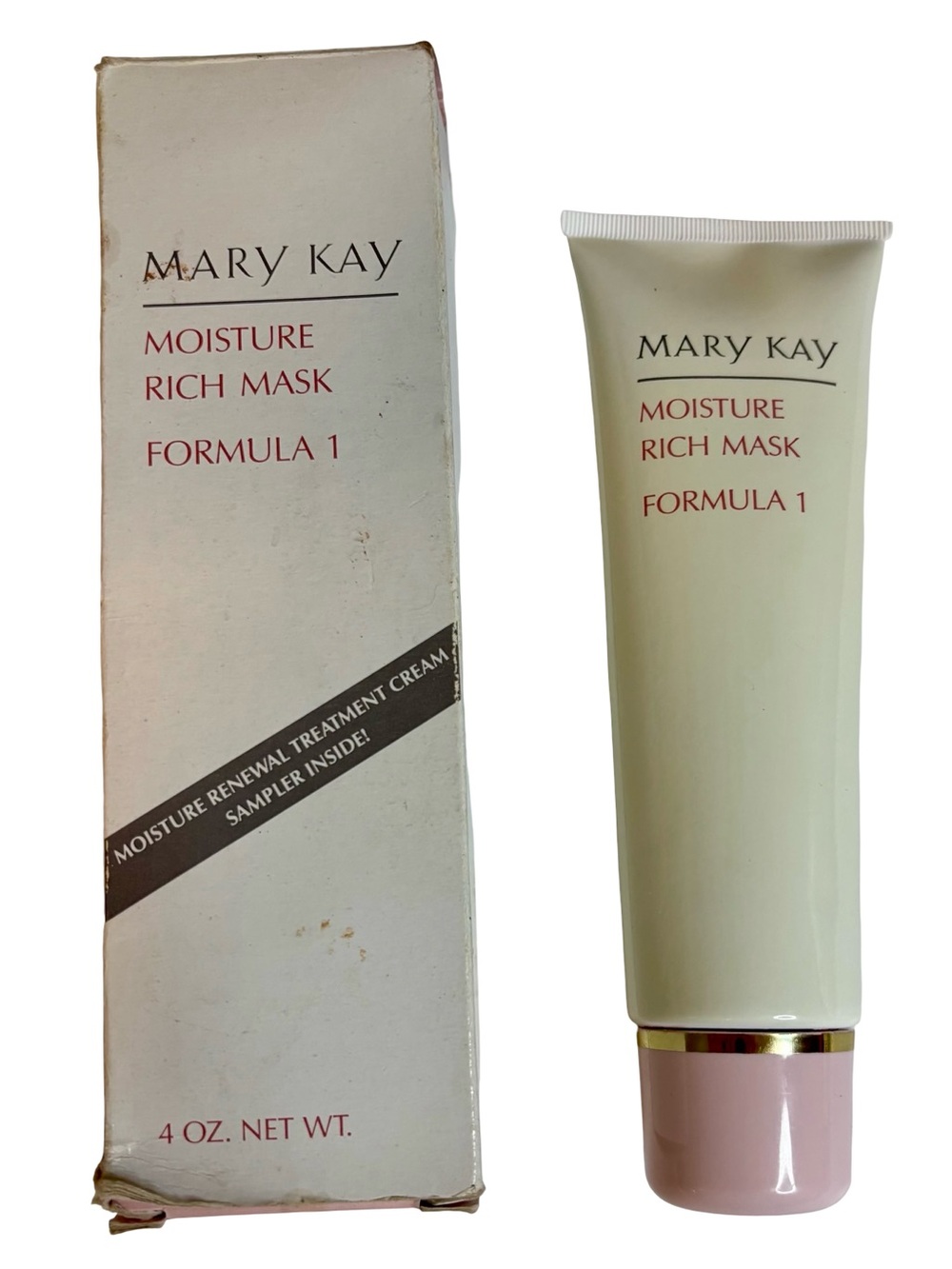 Mary Kay Moisture Rich Mask Formula 1 with Pink Cap and Cream Tube